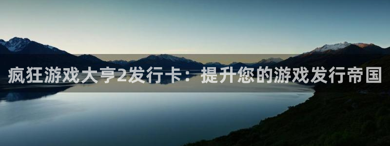 顺盈娱乐平台最新活动消息：疯狂游戏大亨2发行卡：提升您的游戏发行帝国